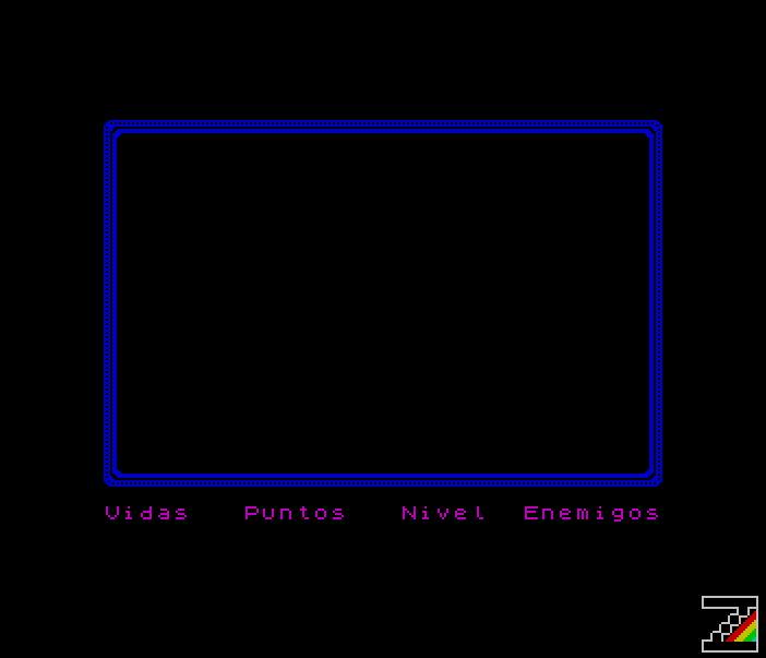 Ensamblador ZX Spectrum, área de juego
