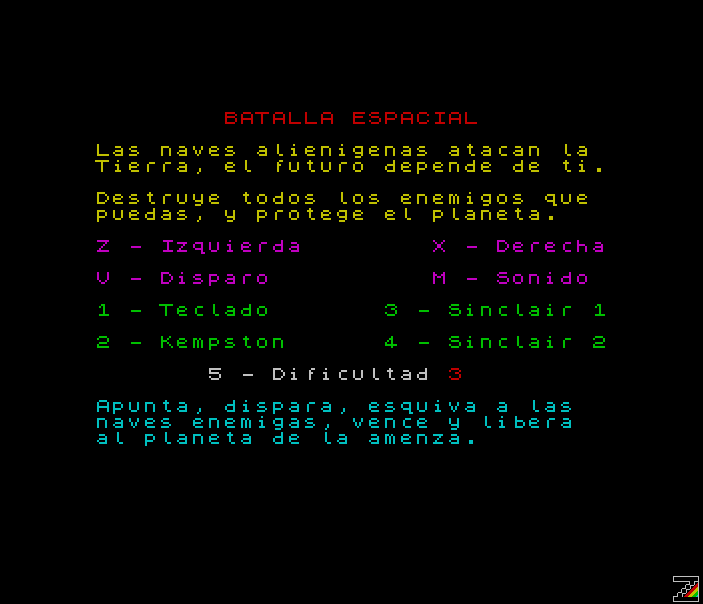 Ensamblador ZX Spectrum Marciano