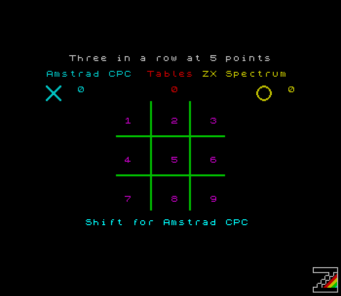 ZX Spectrum Assembly, Tic-Tac-Toe - 0x02 Scoreboards and a